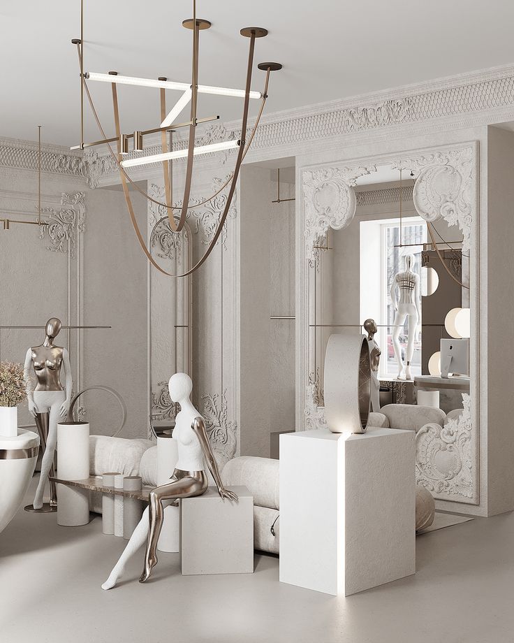 french molding on wall, all white room, designer lounge, white fabric sofa set, ludhiana, punjab